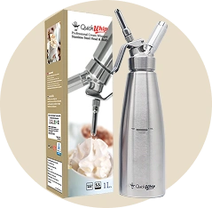 กระบอกวิปครีมสแตนเลสขนาด 1,000 ml